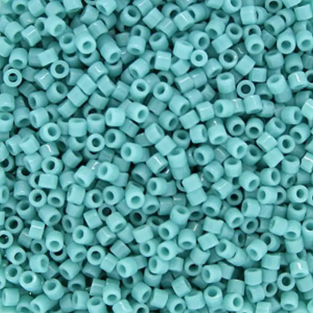 Χάντρα Miyuki Delica 11/0 - DB0729 - Opaque Turquoise Green ~7gr