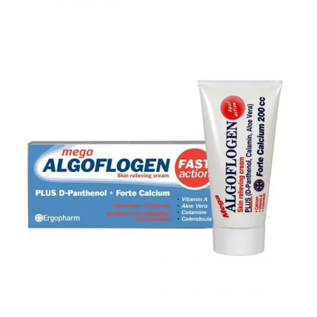 Mega Algoflogen cream | Κρέμα για Εγκαύματα και Ερεθισμούς της Επιδερμίδας | 200ml