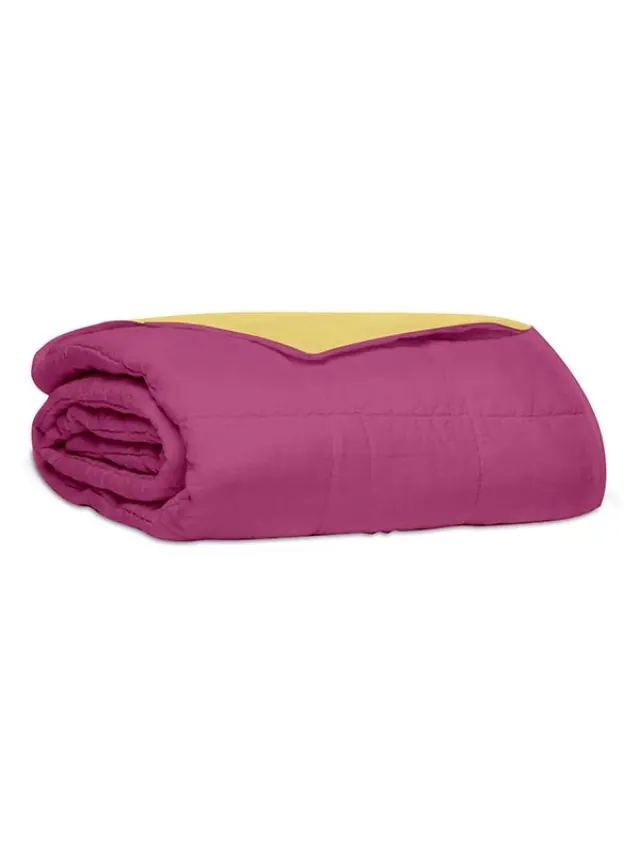Κουβερλί percale μονόχρωμο Pink Μονό (160x220) Sunshine