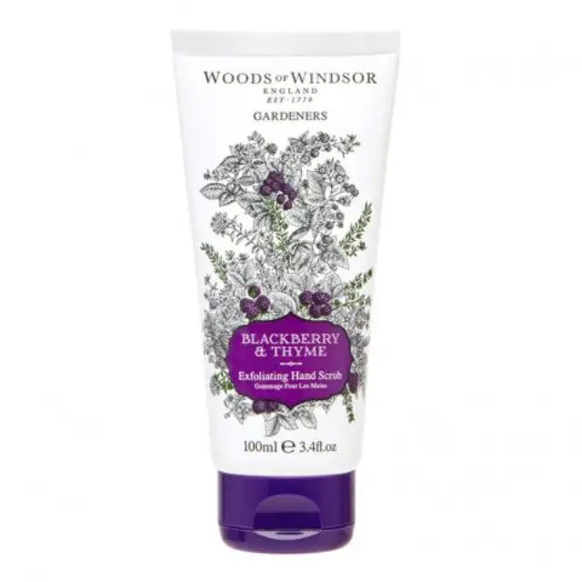 WOODS OF WINDSOR GARDENERS Exfoliating Hand Scrub Blackberry & Thyme Απολεπιστικό χεριών με βατόμουρο και θυμάρι 100ml