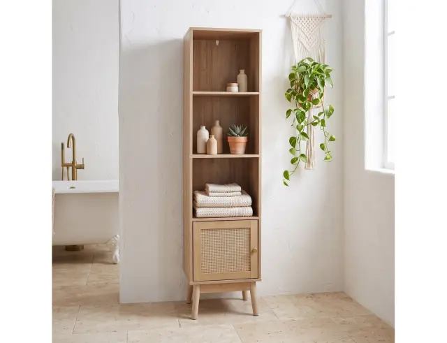 Έπιπλο μπάνιου Bali Home Deco Factory με ράφια και διαστάσεις 40x30x160cm HD0225