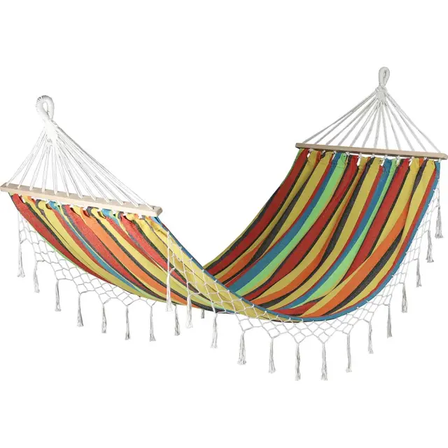 Αιώρα Υφασμάτινη Βαμβακερή Mexico Style 200X100cm Με Κρόσσια