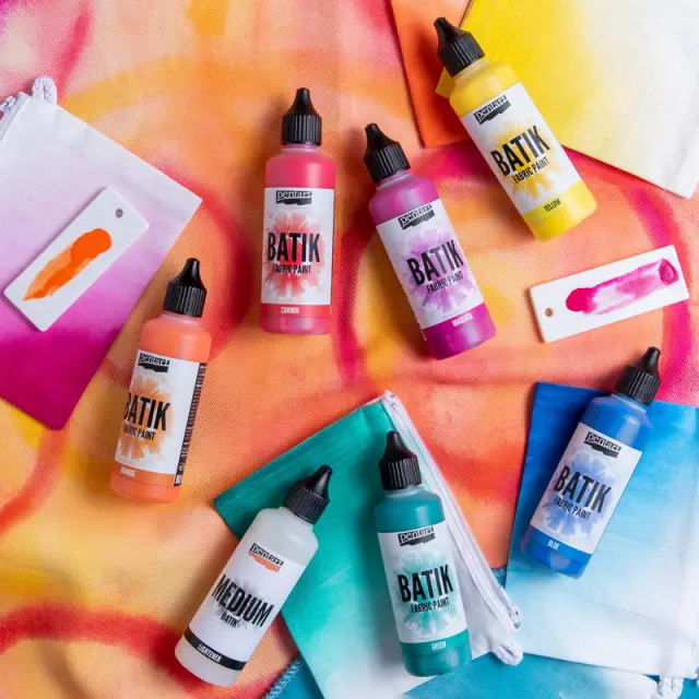 Batik paint 80 ml, Pentart -Χρώμα μπατίκ για ύφασμα, Μαύρο 2