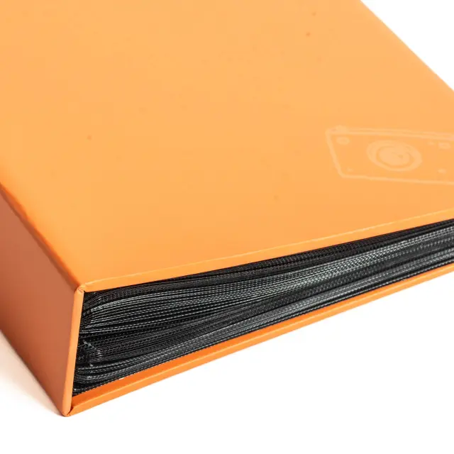 Άλμπουμ με θήκες super 100 διαστάσεις : 16x21cm για 100 φωτογραφίες ,13×18 ,13×19 color pastel pastel πορτοκαλί CL5710 3