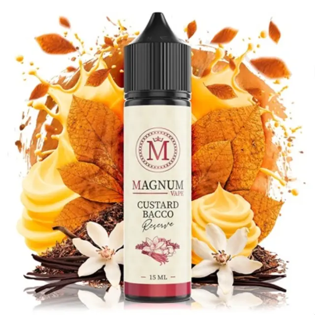 Custard Bacco 15ml (60ml) - Magnum Flavorshots