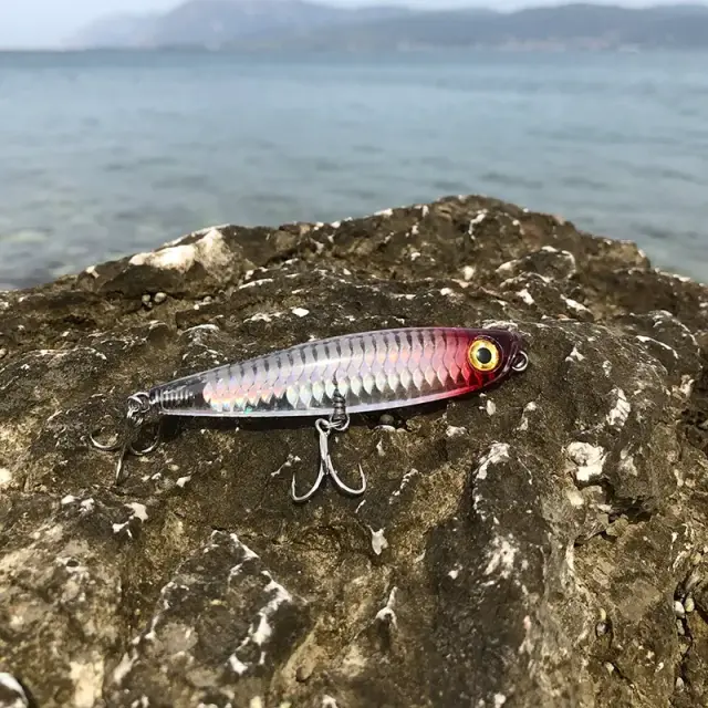 Τεχνητό Soul Lures Ghostler 80S – Sinking Topwater WTD με Εποξική Κατασκευή 01 - Crystal Zebra UV 2