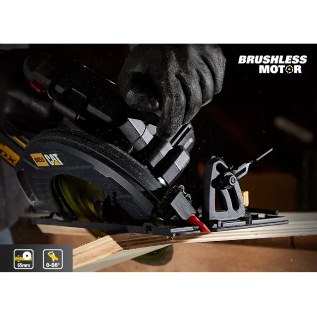CAT Solo Δισκοπρίονο brushless 185mm 18V DX53B 3