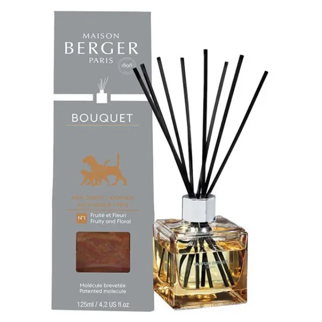 Maison Berger Paris Bouquet Διαχύτης Αρώματος Pet Diffuser Anti-odour κατά των Οσμών Κατοικίδιων 125ml