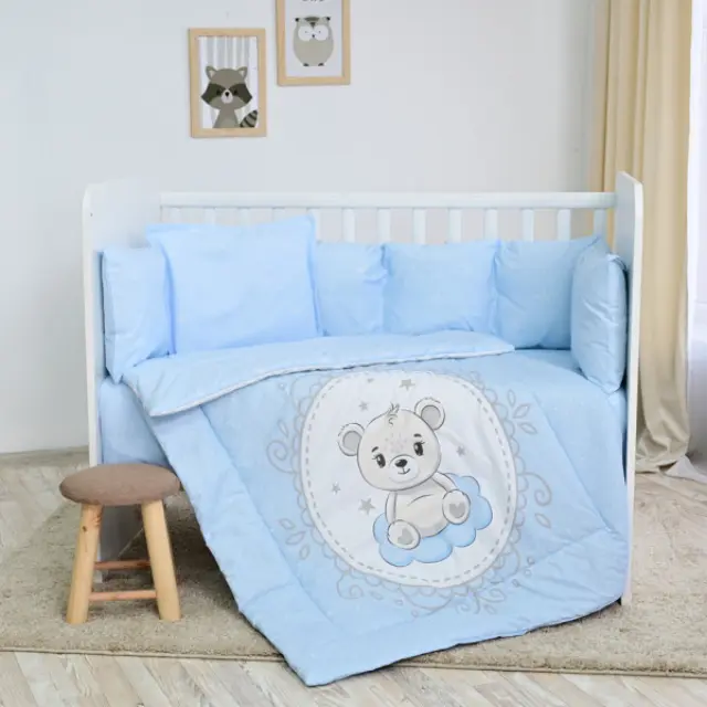 Lorelli Σετ Κούνιας 5τμχ. Ranforce 70*140cm Little Bear Blue 20800085901
