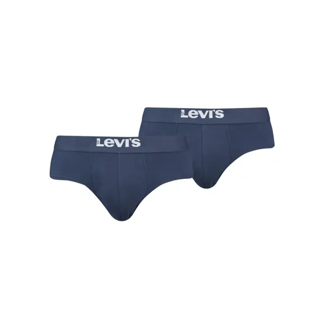 Levi's Ανδρικό Slip Solid Basic Organic Cotton - Διπλό Πακέτο, Χρώμα Navy - M