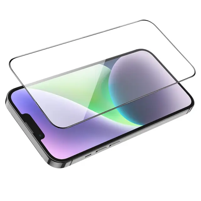 Tempered Glass Hoco Premium Series G1 0.33mm Flash Attach Full Silk Screen HD για Apple iPhone 16 Plus 15 Plus 3