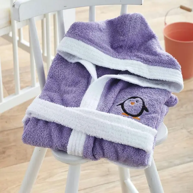 Sb home Μπουρνούζι kid με Κουκούλα No 6 Icey Lilac