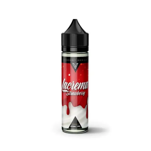 VnV Flavor Shot Lacrema Strawberry 12ml/60ml 60ml