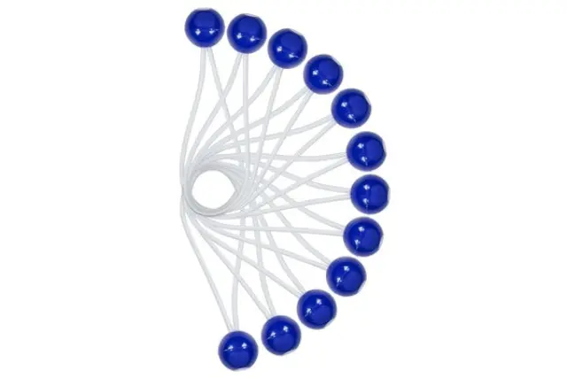 Elastic with ball 12 pieces +/- 15 cm
