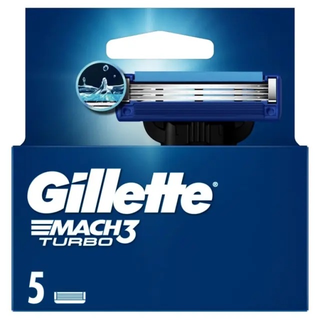 Gillette Aνταλλακτικά Mach3 Turbo 5 Tεμαχίων