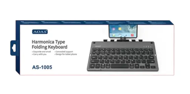 Ασύρματο πληκτρολόγιο Bluetooth Mini - A1005 - AOAS - 654580 3