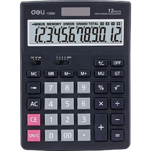 Αριθμομηχανή Deli 1520A 12ψηφίων (Deli)