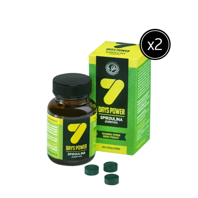 2 τεμ. 7 Days Power | Spiroulina PLATENSIS tab 1g
