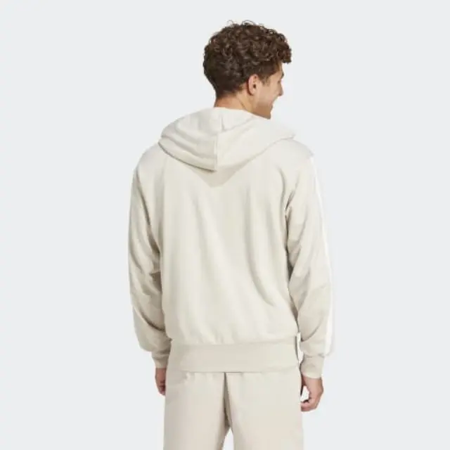 Adidas Essentials 3-Stripes French Terry Full-Zip Hoodie JE6340 - M 2