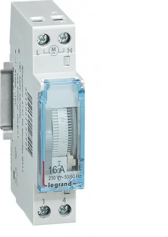 Programmable time switch analogue display