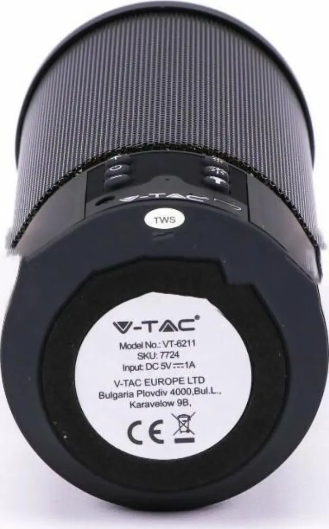 V-TAC Ηχείο Bluetooth 6W Μαύρο 3
