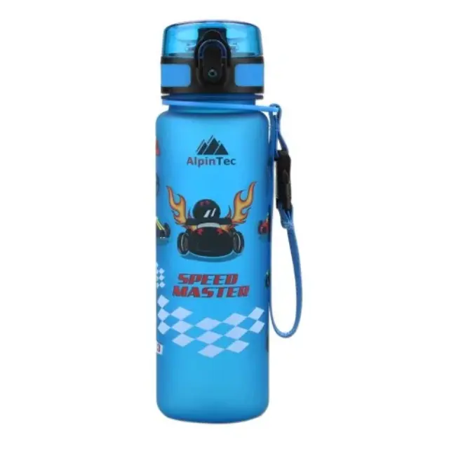 AlpinPro Πλαστικό Παγούρι Speed Cars σε Γαλάζιο χρώμα 500ml