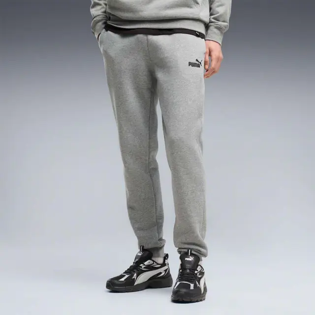 Puma Men's Essentials No1 Logo Fleece Sweatpants Γκρι 682606-03 (Puma)