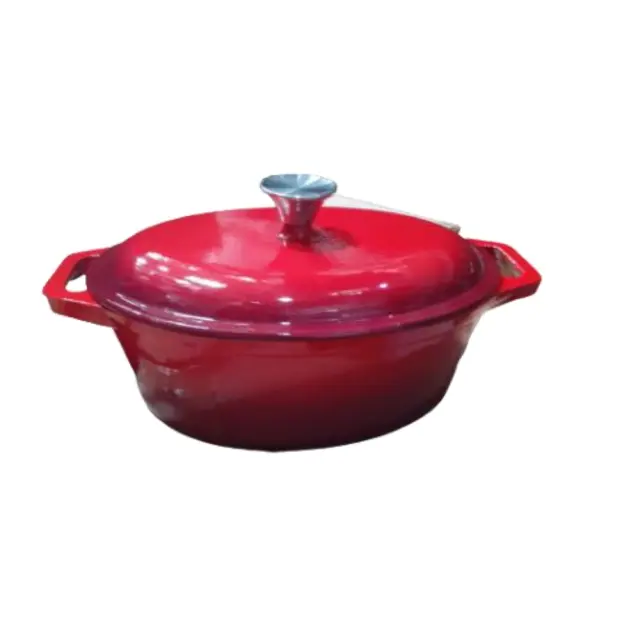 Art Gaz JTΚΒ28 Γάστρα Μαντεμένια 29 x 22 x 11 cm Κόκκινη 3.8lt