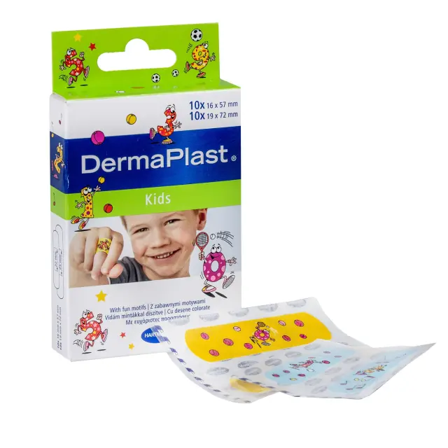 Hartmann Dermaplast Kids στριπς 2 μεγέθη κασετίνα 20τεμ.