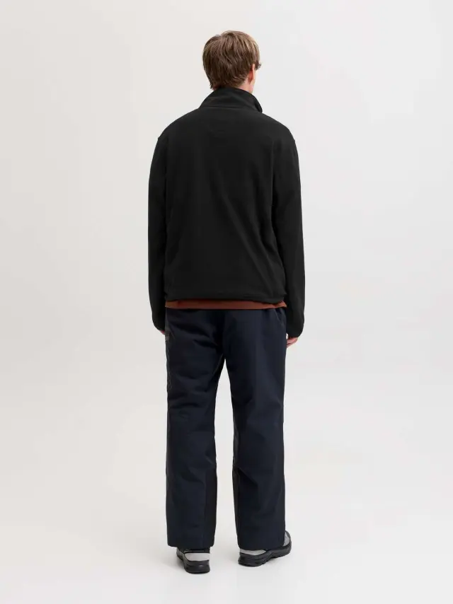 JJALPES HALF ZIP FLEECE JACKET AW25 Black Beauty - XL 2