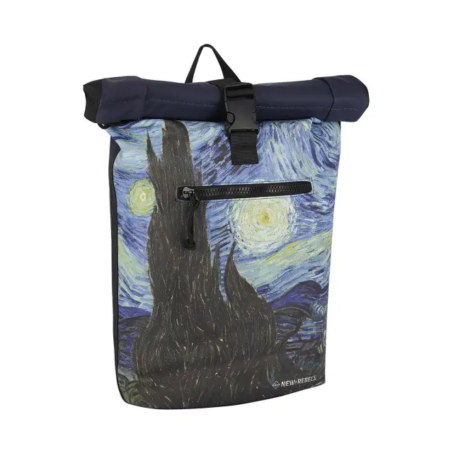 New Rebels Mart Art Roll-Top Backpack (L): Starry Night