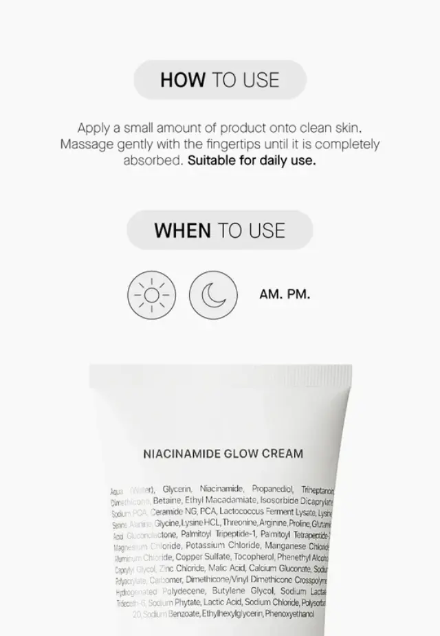 Niche Beauty Lab - Transparent Lab Niacinamide Glow Cream - Κρέμα Λάμψης κατά των ατελειών 50ml 3