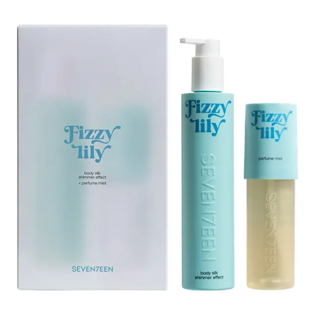 Seventeen Fizzy Lily Σετ Περιποίησης Body Silk Shimmer Effect 175ml & Perfume Mist 100ml