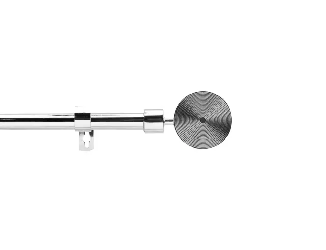 Μονό Κουρτινόξυλο Rollis Douceur d'intérieur με διάμετρο 19mm και επέκταση 120 - 210cm - Chrome 1900551 2