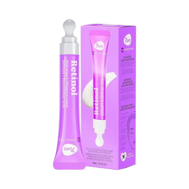 7DAYS My Beauty Week Hydrating & Lifting Eye Cream Αντιγηραντική Κρέμα Ματιών με Ρετινόλη & Υαλουρονικό Οξύ, 18ml