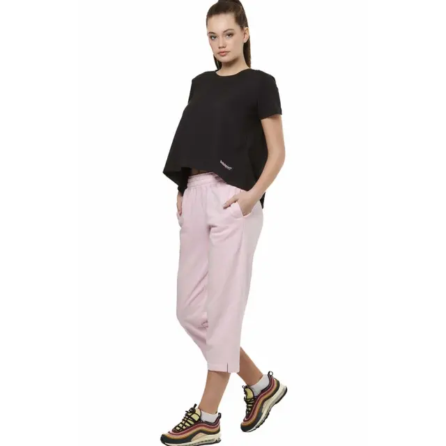 Body Action Women's Crossover Top Μαύρο 051528-01 (Body Action) - Medium 2