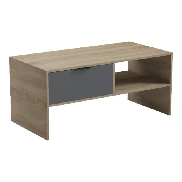 Τραπέζι σαλονιού Felina pakoworld sonoma-ανθρακί 100x50x45εκ 3
