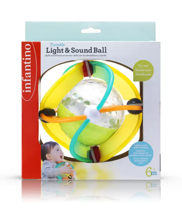 INFANTINO TWINKLE LIGHT & SOUND BALL 3