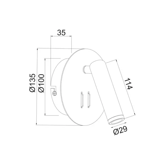 ZEUS-ΦΩΤΙΣΤΙΚΟ ΟΡΟΦΗΣ ΛΕΥΚΟ ΜΑΤ ΜΕΤΑΛΛΙΚΟ LED 3+4W 3000K 280LM IP20 D13,5X7CM / SF1801LEDW 2