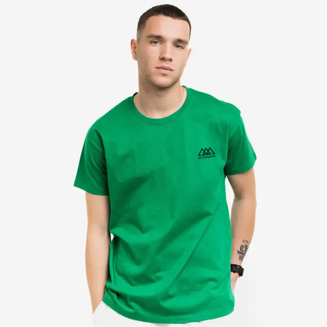T-shirt Noshame® Πράσινο με τύπωμα - 112512 - XXL