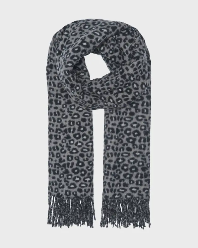 Only Onljosephine Κασκόλ με Animal Print Noos Γκρι - ONE SIZE
