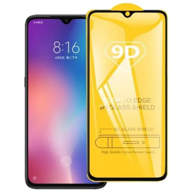 Full Cover Tempered Glass για Xiaomi Redmi Note 8 Black- Black OEM