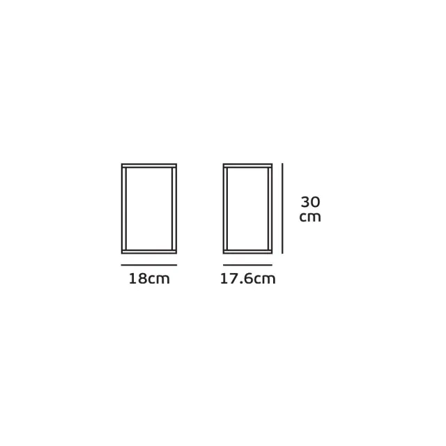 Glass Φωτιστικό φανάρι επίτοιχο Max15W E27 IP54 17.6x18x30cm ανθρακί 3