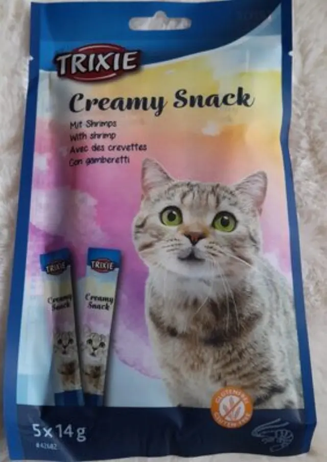 Trixie Creamy Snack Υγρή Λιχουδιά – Κρέμα Γάτας Γαρίδα 5x14gr