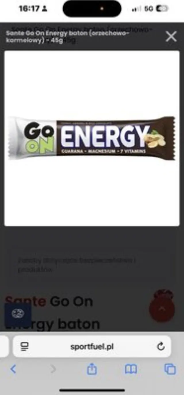 Μπάρα Ενέργειας Φιστίκι, Καραμέλα & Guarana • Go On • 45γρ