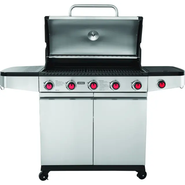 ΨΗΣΤΑΡΙΑ ΥΓΡΑΕΡΙΟΥ INOX BBQ PREMIUM LINE - 5 ΕΣΤΙΕΣ ΚΑΙ 1 ΠΛΑΪΝΟ ΜΑΤΙ 661318 2
