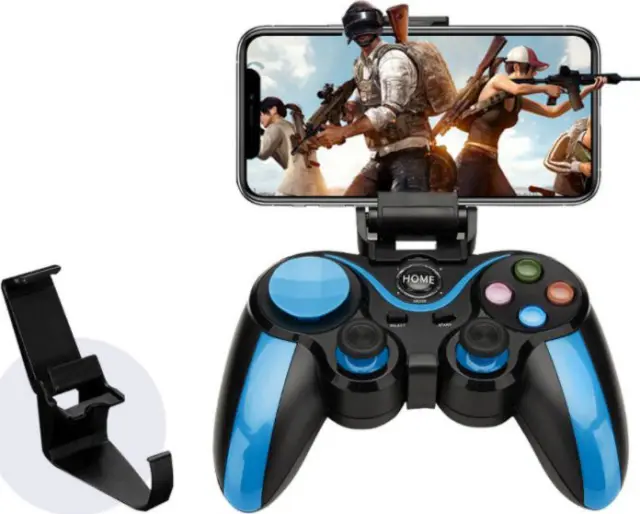 Ασύρματο χειριστήριο - Wireless bluetooth controller - Blue/Black - S9