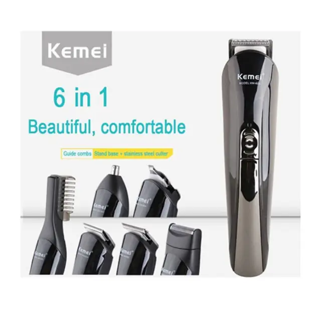 Kemei Επαγγελματικό Σετ Επαναφορτιζόμενης Κουρευτικής Μηχανής Μαύρο KM-600 2