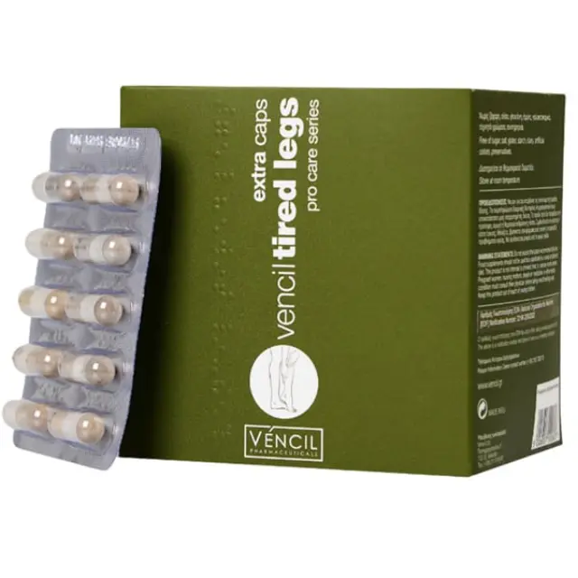 Vencil | Pro Care Series Tired Legs Συμπλήρωμα για Κουρασμένα Πόδια | 90caps