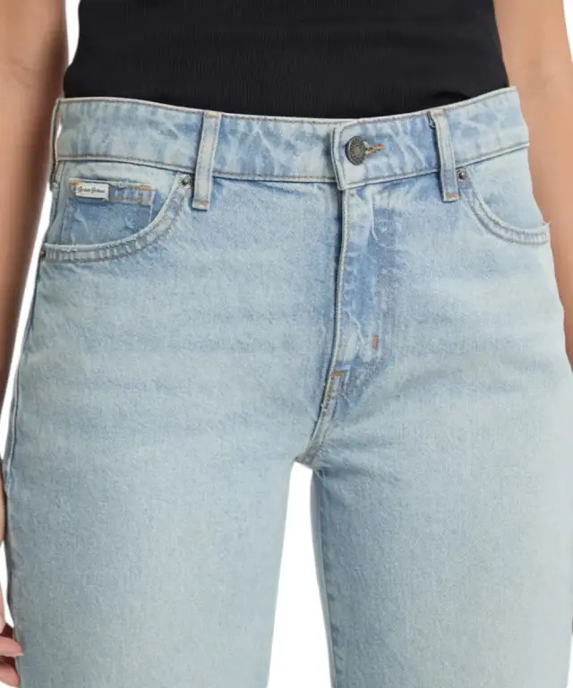 Guess - Γυναικείο Παντελόνι Τζιν G08 Mid Rise Straight Jeans W5RA98D5M45-GJRV Μπλε 3